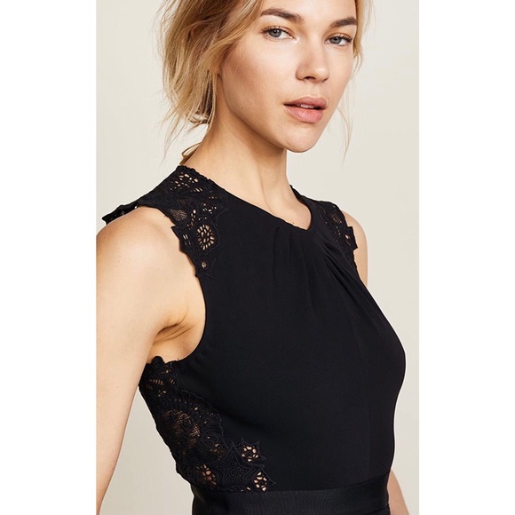 Rebecca Taylor Luna Script Lace Back Tweed Dress - Picture 4 of 8